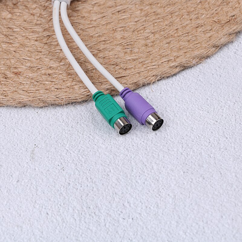 1 stk til tastatur mus han til hun kabel adapter konverter brug usb til  ps2 ledning konverter adapter