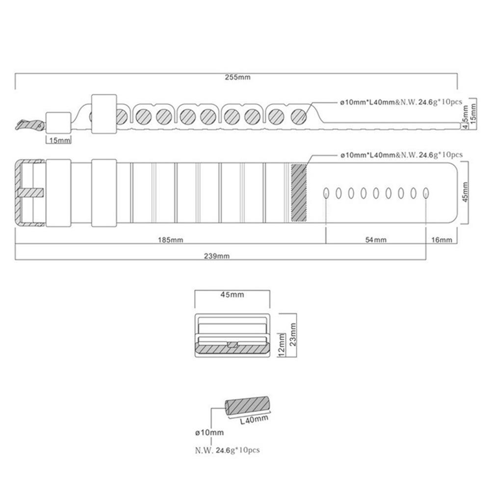 2PCS Fitness Wrist Weight Band Silicone Adjustable Weight-bearing Wrist Band Indoor Outdoor Sports Strength Training Accessories