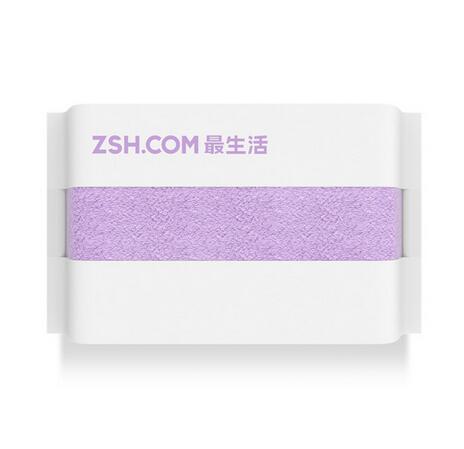 Youpin ZSH Polyegiene Antibacterical Towel 34*76CM Young Series 100% Cotton 5 Colors Highly Absorbent Bath Face Hand Towel D5: PURPLE