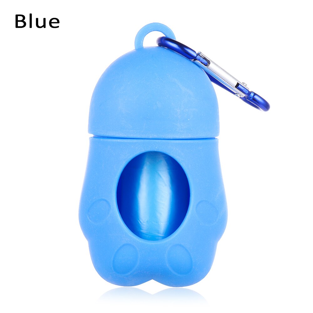 Useful Dog Poop Waste Bag Storage Box Pet Supplies Garbage Bags Carrier Holder Cleaning Tool Litter Picker Dispenser Poop Pouch: Blue