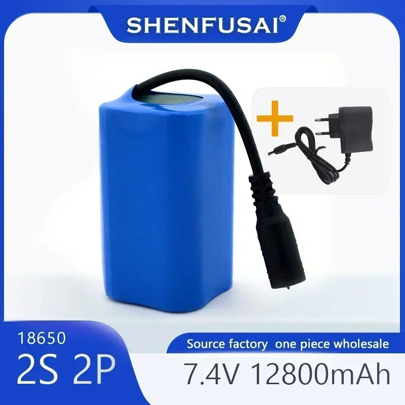 Batería Lipo mejorada, 7,4 V, 12800mah, T188, -5, T888, V007, H18, C18, Fernbedienung, Angeln, Colonia Boote, Ersatzteile