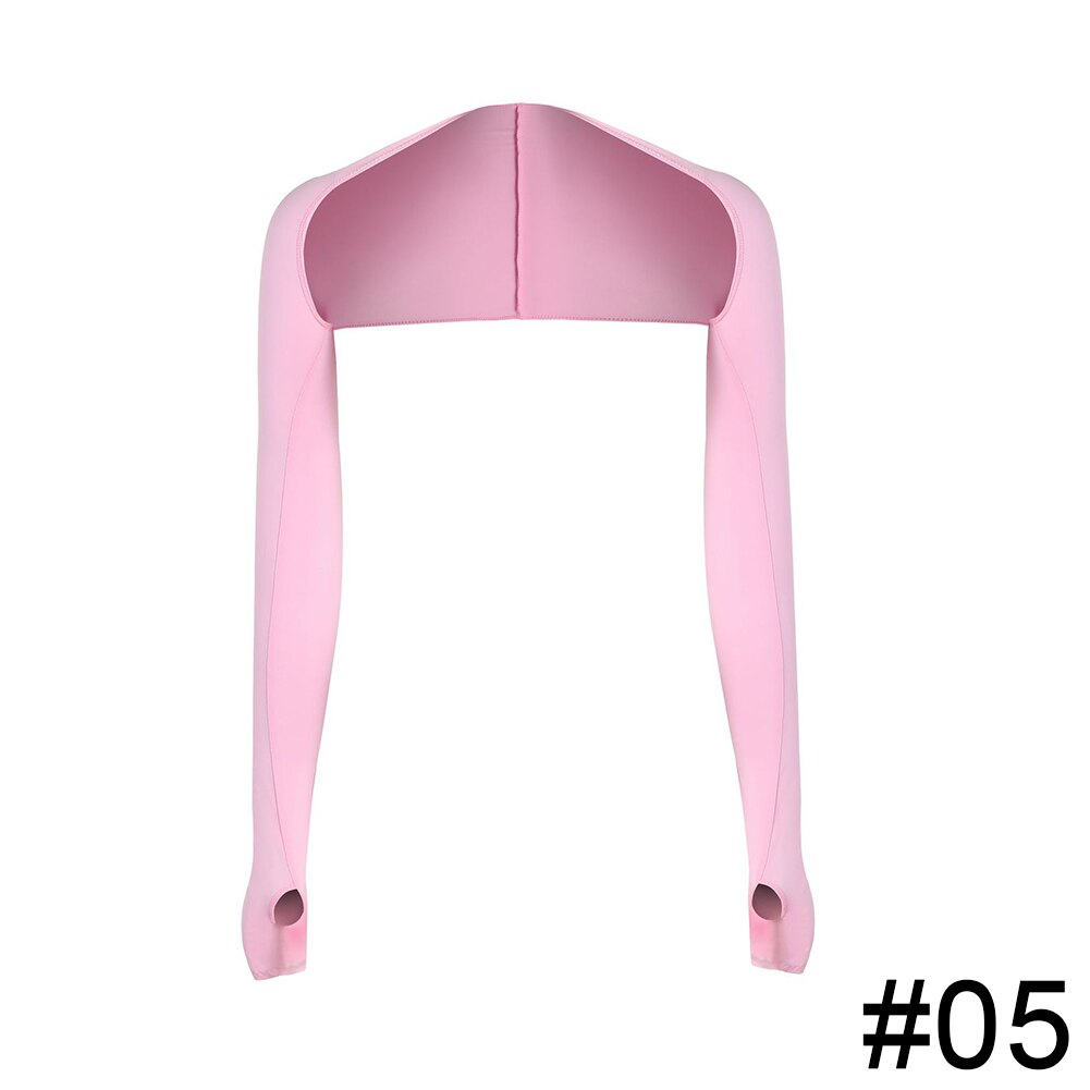Unisex Shawl Cuff Gloves Golf Shawl Sleeves Ice Silk Sunscreen Sleeves Summer UV Protection Clothing for Outdoor Activity: Pink