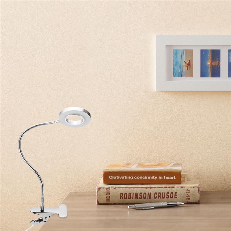 Led skrivebordslampe med klemme dæmpbar læselampe eye-care usb bordlampe led sengelampe baby natlys klip