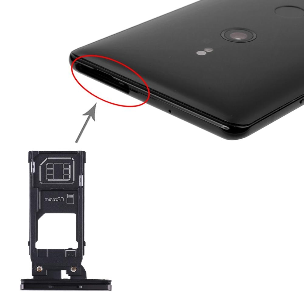 Sim Card Tray + Micro Sd Kaart Lade Houder Vervanging Voor Sony Xperia XZ3 Telefoon Onderdelen