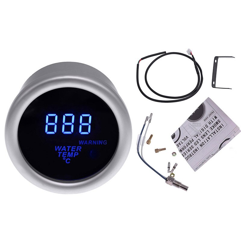 52 Mm Digital Water Temperatuurmeter 40 ~ 150 Celsius Display Met 1/8NPT Sensor Auto Temperatuurmeter: Default Title