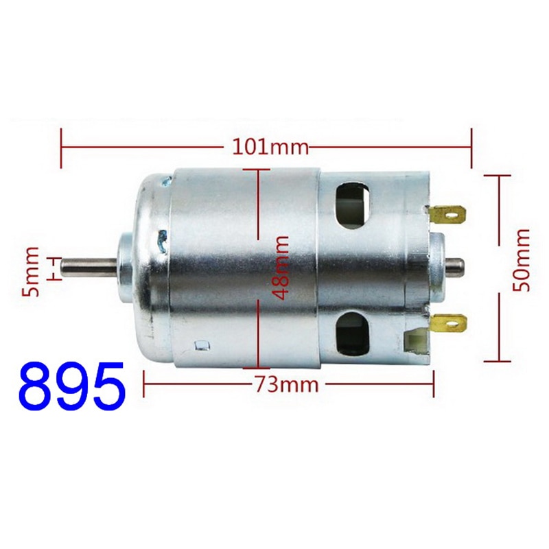 RS-895 DC 6V-24V 18V 9300RPM High Power Large Torque Ball bearing Carbon brush Motor For Drill&amp;Screwdriver/Garden Electric Tools