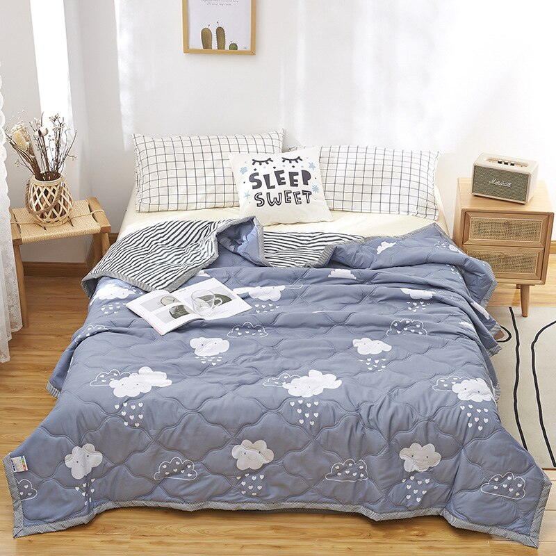 Beddengoed Flamingo Koele Zomer Quilt Dekens Cartoon Trooster Bed Cover Sprei Vel Huishoudtextiel Geschikt Voor Volwassenen Kinderen: 180x200cm / color6