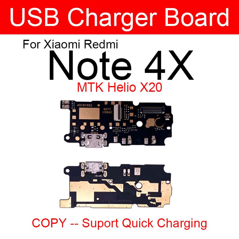 Placa de entrada usb carregadora, para xiaomi redmi note 4x x20 conector de carregamento para xiaomi note 4 porta de carregamento usb + peças do microfone: Note 4x X20 copy