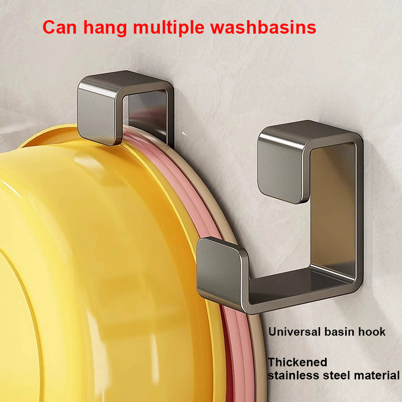 Gancho para lavabo, soporte para lavabo, gancho para estante para lavabo montado en la pared, accesorio para baño, soporte de cocina, secado de drenaje para el hogar