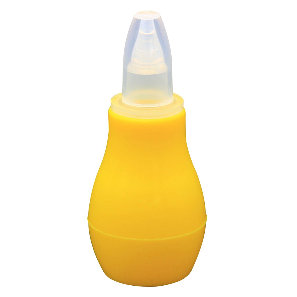 -né Bébé Silicone Bébé Aspirateur Nasal Sûr Bébé Nez Nettoyeur Snot Aspirateur Embout Souple Nettoyant Bébé Soins Produits: yellow