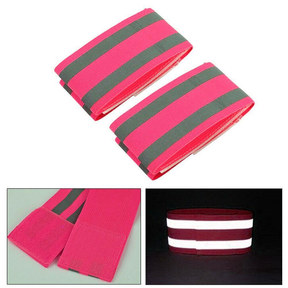 Reflective Armband Elasticated Armband Sport Ankle Safety Walking Jogging Leg Straps Biking Reflective Running Tape For Nig J3Y9