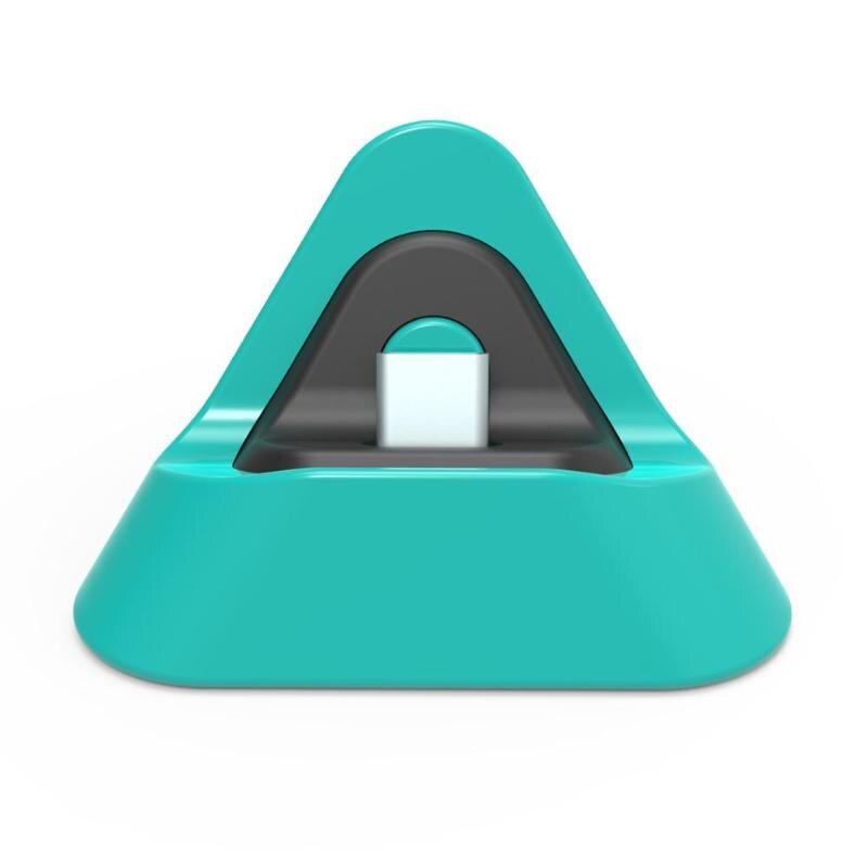 Disour mini switch lite dock switch lade dock holder til nintendo switch lite type c oplader base stand support: Blå