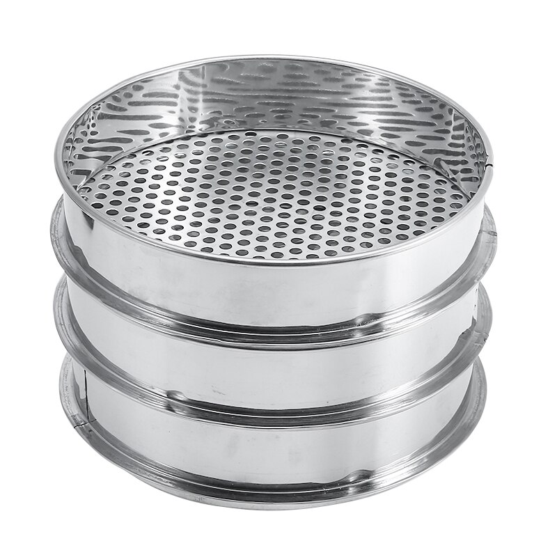 6/7/12mm Holes Metal Garden Sieve Riddle For Composy Soil Stone Mesh Gardening Tool