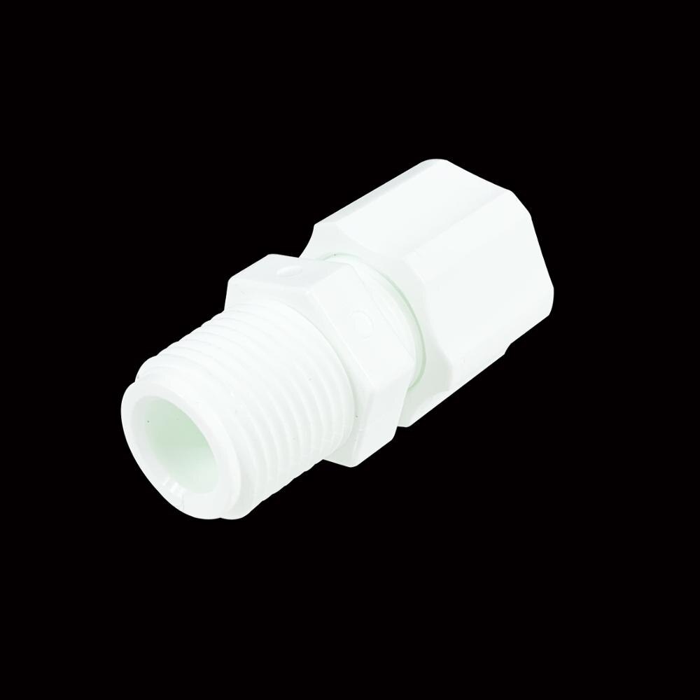 JACO Plastic Compression Fittings 1/2" thread Male x 1/2" Tube Connector - 2 PACK
