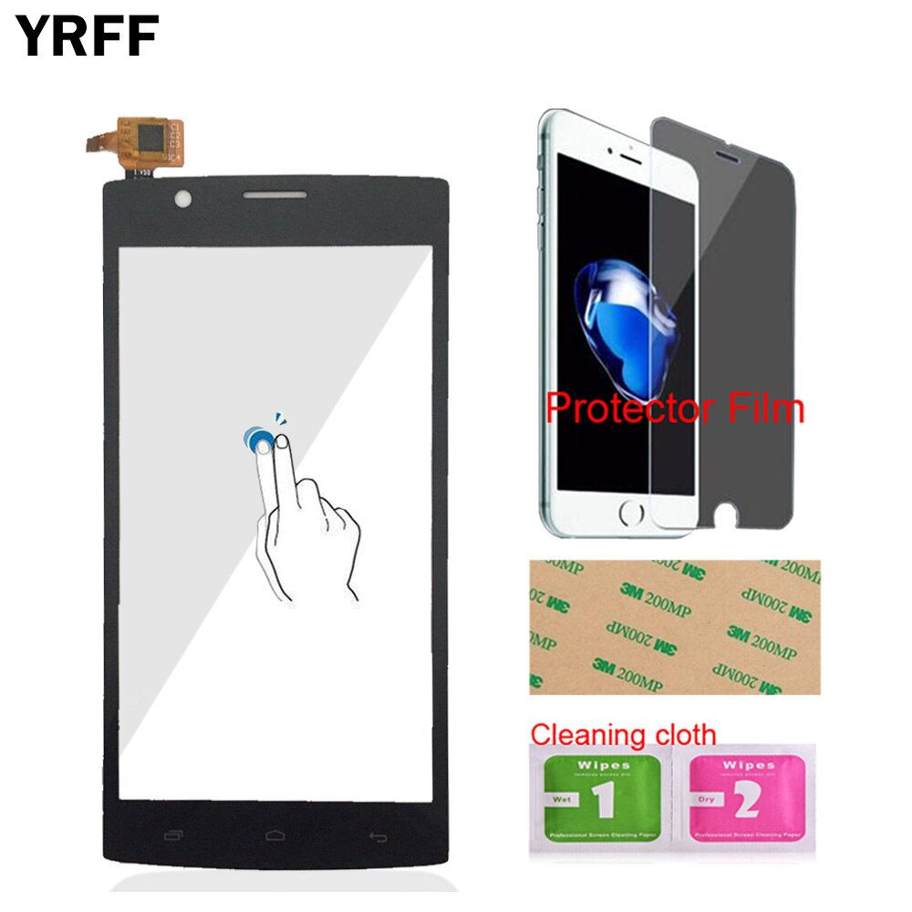 5.0 ''avant tactile pour Fly FS501 Nimbus 3 FS 501 écran tactile en verre numériseur panneau lentille capteur outils + Film protecteur adhésif