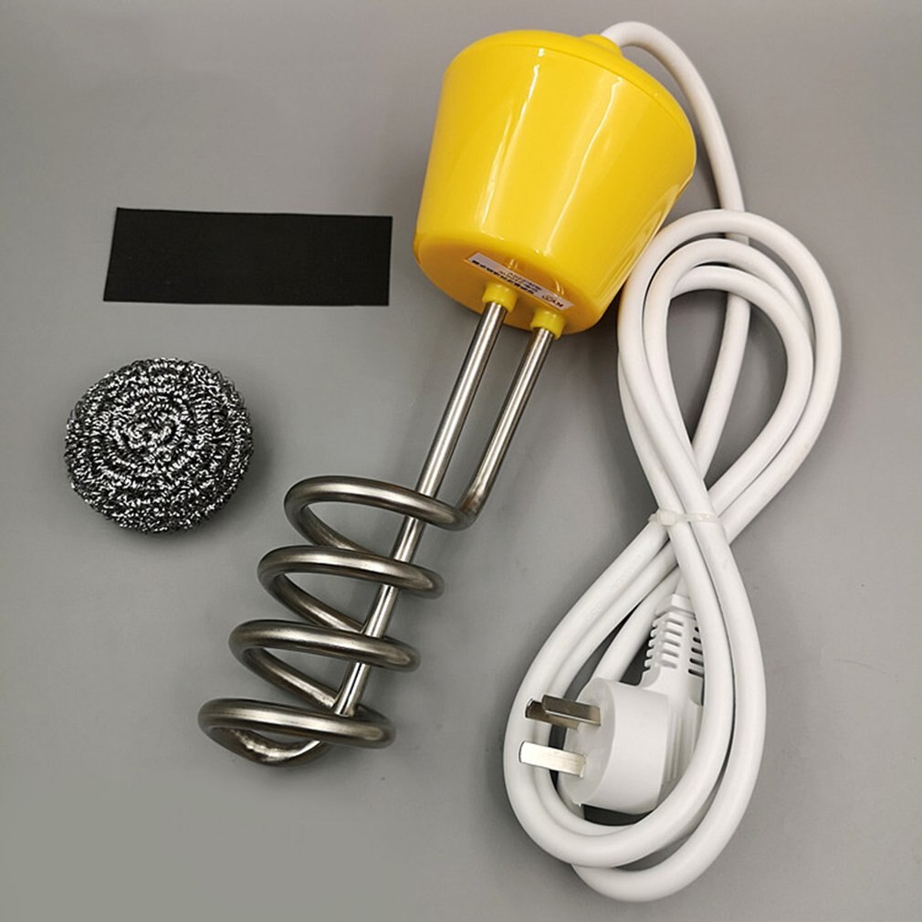2500W Stainless Steel Electric Portable Immersion Heater Boiler Water Heating Element For Bathroom Home Water Heater: Default Title