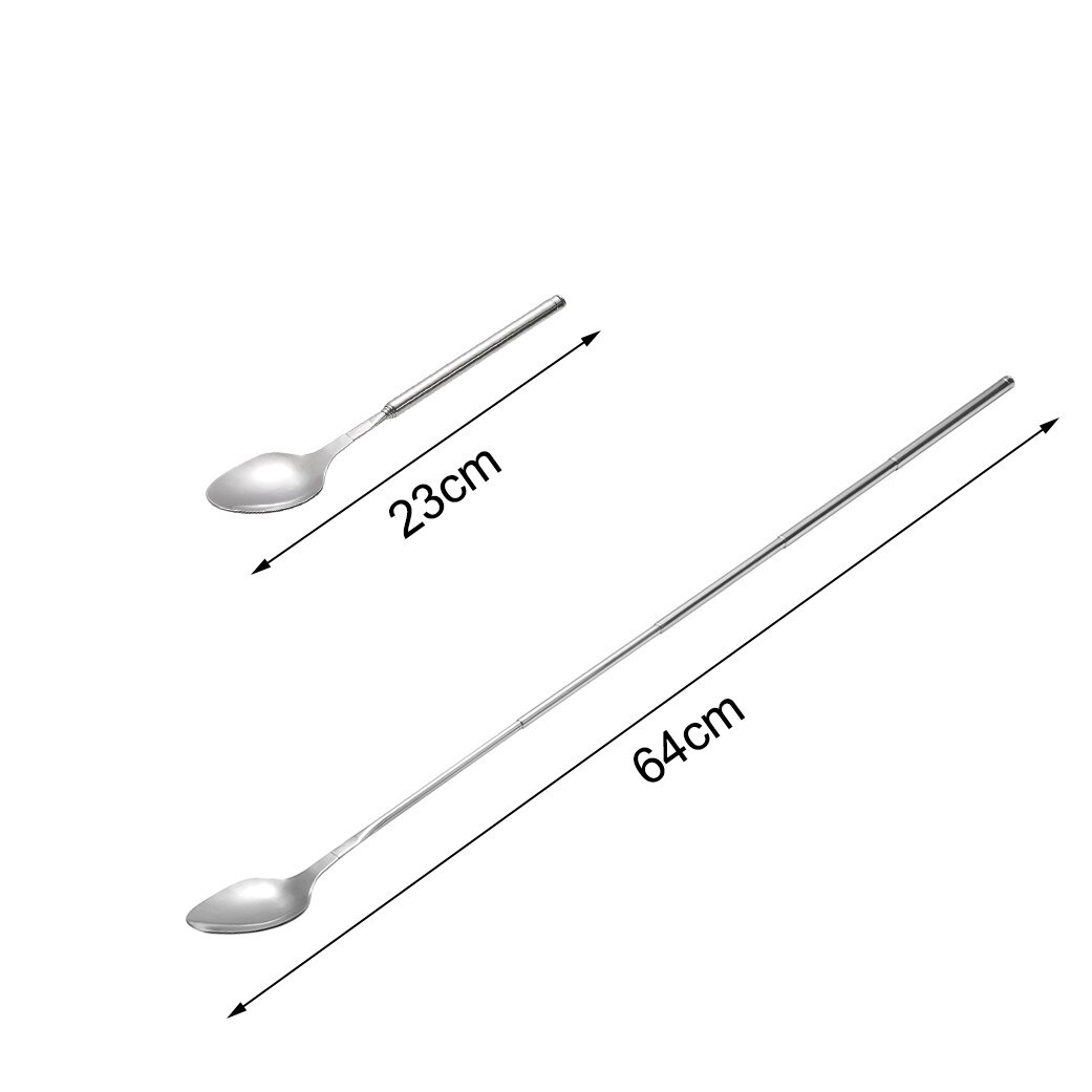 Lange Telescopische Roerlepel, Roestvrij Staal Telescopische Lepel 62cm Lange Uitschuifbare Lepel Roerlepel Rekbaar Voor Barbecue Servies Levert
