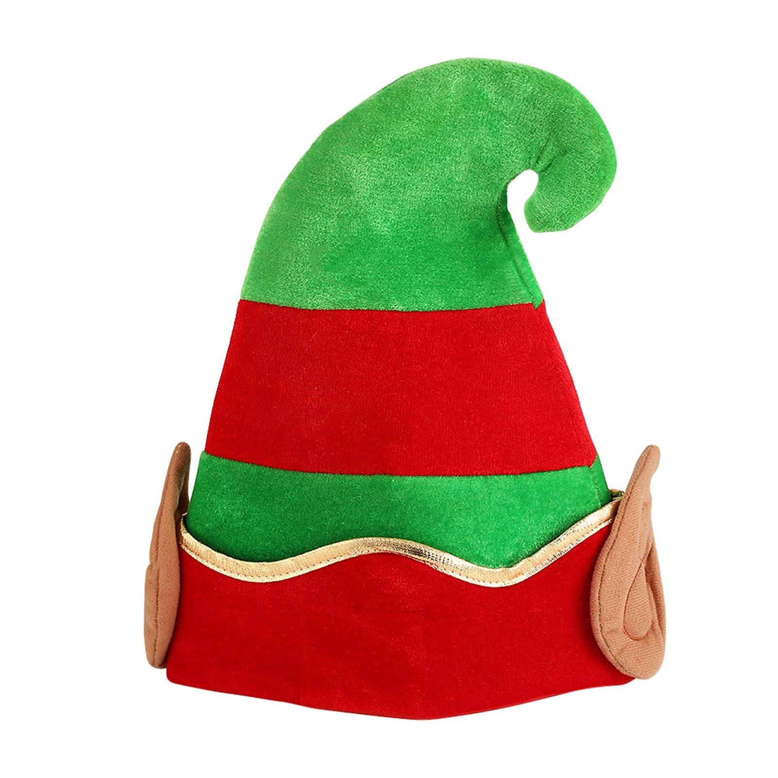 Rode en groene kerstmutsen Kerstmis Unisex Modieuze en comfortabele hoed Kerstdecoratie Props Navidad
