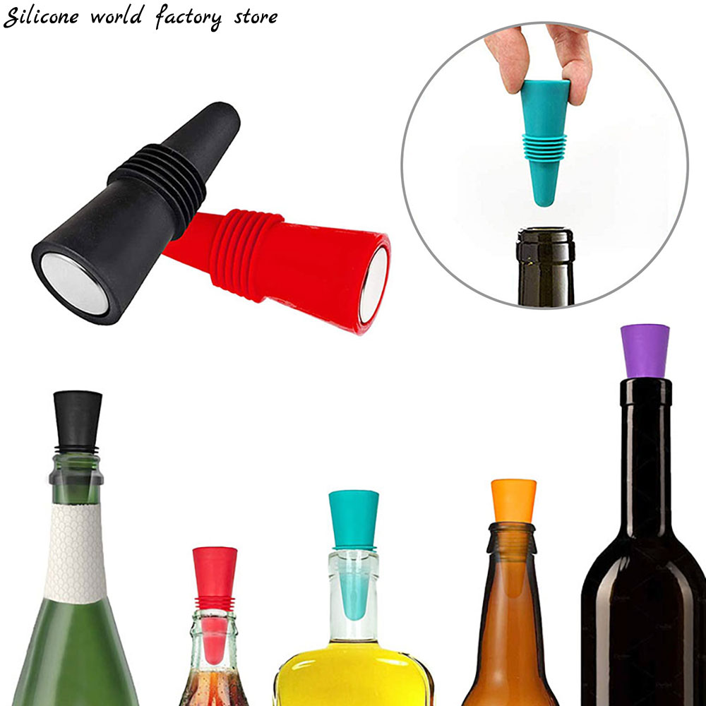 Silikon Quaddel Silikon Wein stopfen Getränke Flasche Leck Beweis Champagner Flaschen Versiegelung Stopper Wein Schoner Stopper wiederverwendbar