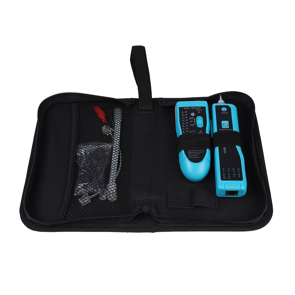 Handheld Rapid LAN Cable Tester Line Finder Wire Tool Kit Set DH: sky blue