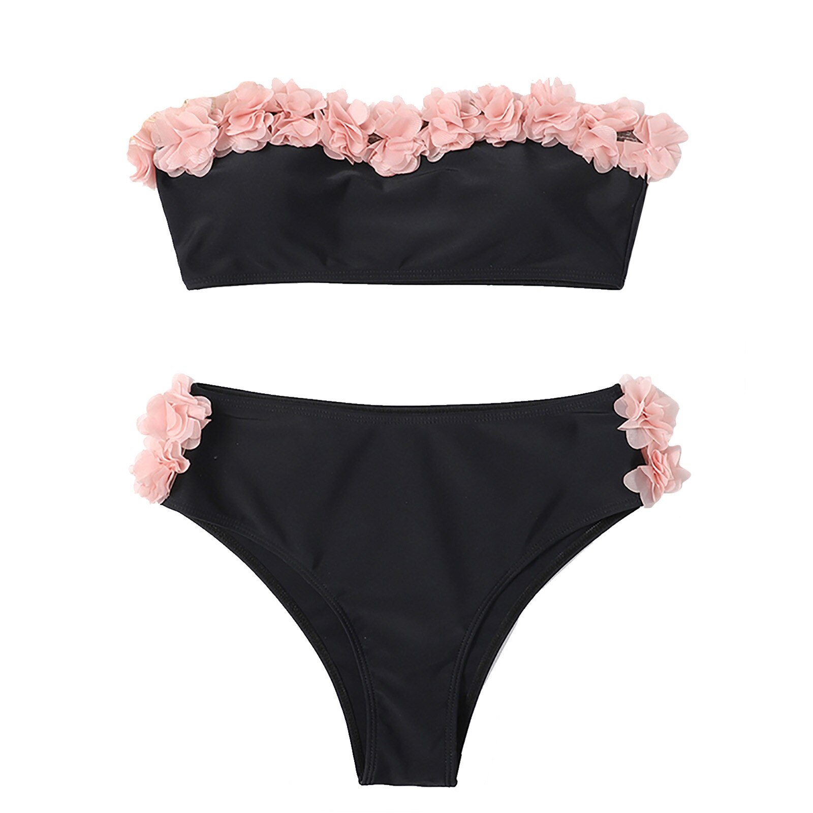40 # kobiety seksowny zasznurować bikini wysokiej piersi dwuczęściowy strój kąpielowy Monokini wyściełane brazylijskie stroje kąpielowe bikini bez ramiączek меженские: M