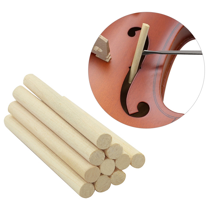 10Pcs Acoustic Violin Column Spruce Sound-Post Sound Post 70Mm For 4/4 &amp; 3/4 Violin