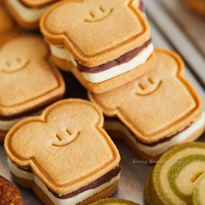 Molde para galletas con cara sonriente de dibujos animados, molde para cortar galletas con forma de oso, gato, pescado, sello para pastel de Fondant, cortador de galletas, herramienta para hornear pasteles