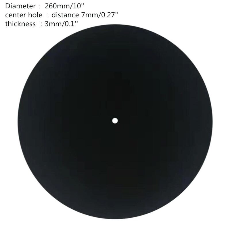 10 \ "Anti-Statische Draaitafel Mat Anti-Vibratie Slipmat Voor Lp Vinyl Platenspeler 28TE