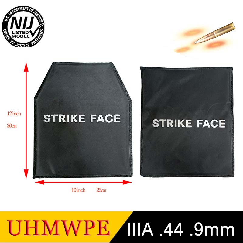 NIJ IIIA PEUD Skuddsikker tallerken - Skuddsikker Vest - Ryggsekk Ballistisk Brett 10x12