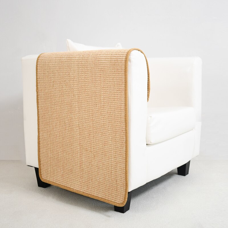 Tapis à gratter en Sisal pour canapé, grattoir Velcro pour chats, poste à gratter, protection de meubles