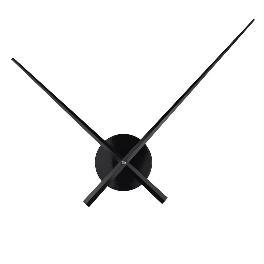 Mecanismo de agujas de reloj grande de cuarzo, manecillas de hora de gran tamaño, accesorios para reloj de pared 3D, decoración moderna del hogar, 4 colores: T4650 Big Black