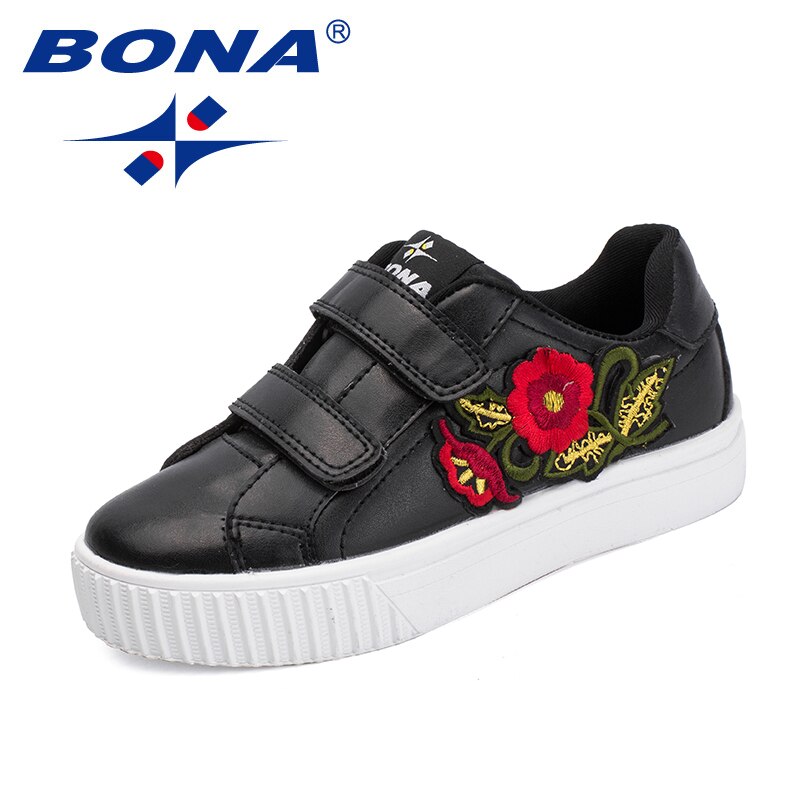 BONA Neue Klassiker Stil freundlicher lässig Schuhe Haken & Schleife Mädchen Wohnungen Synthetische Jungen Halbschuhe Außen Turnschuhe Freies