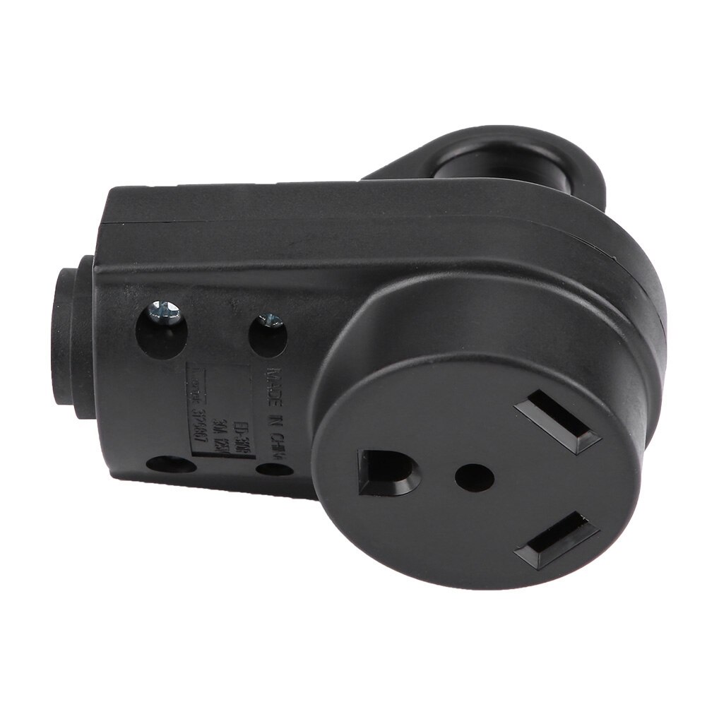 RV Replacement 30 AMP Receptacle Electrical Female Plug Adapter with Easy Grip Handle Led Interior Lights