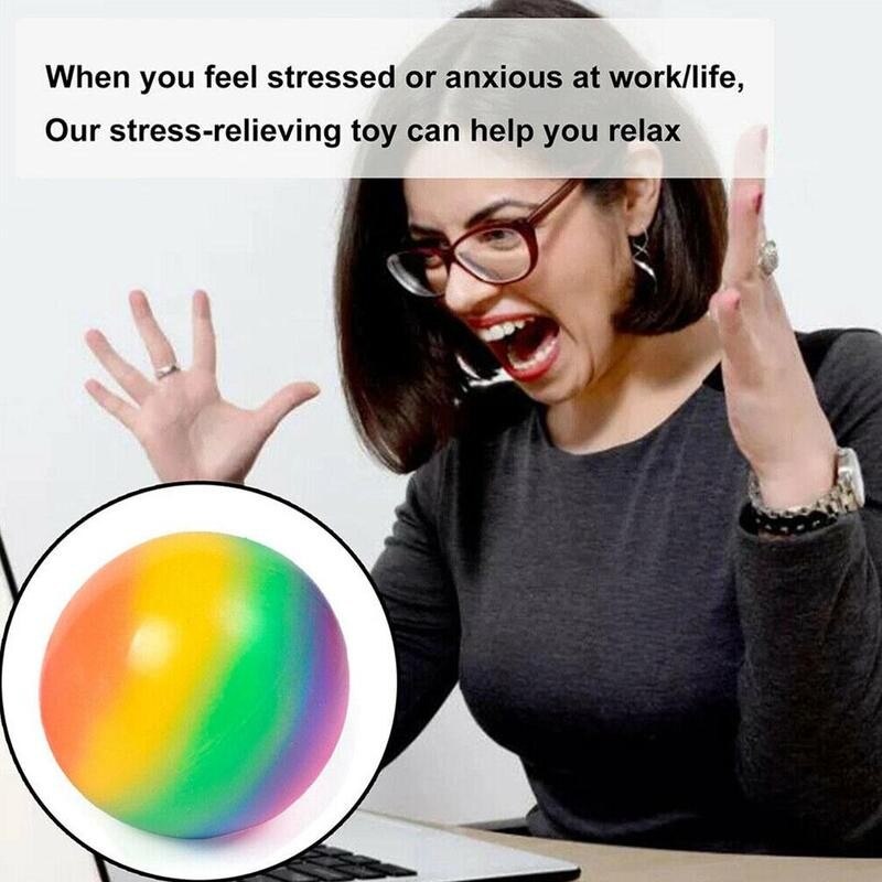 Regenboog Vent Bal Decompressie Speelgoed Trage Rebound Anti Stress Reliever Bal Squeeze Relief Gezonde Speelgoed Roze Vent Speelgoed