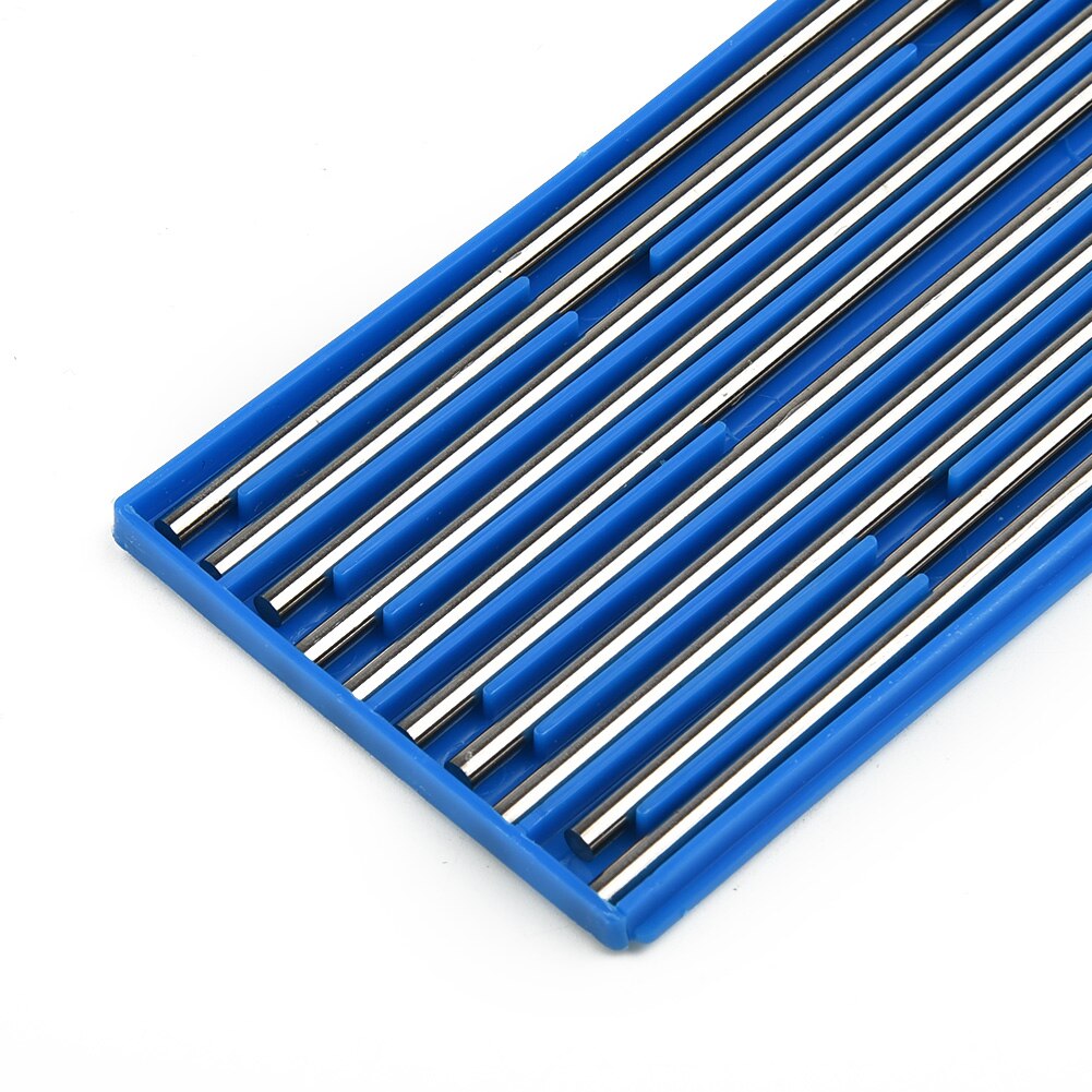 Electrodos de soldadura de tungsteno TIG, Punta verde WP, 1,6/2,0/2,4/3,0/3,2/4,0x175mm para soldadura de acero al carbono, 10 Uds.