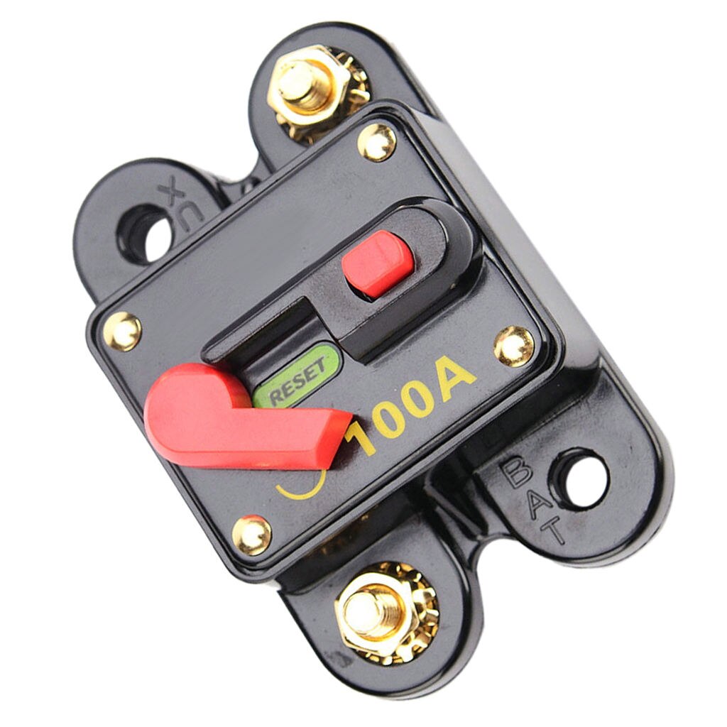 100 Amp Manual Reset Circuit Breaker Switch 12V 24... – Grandado