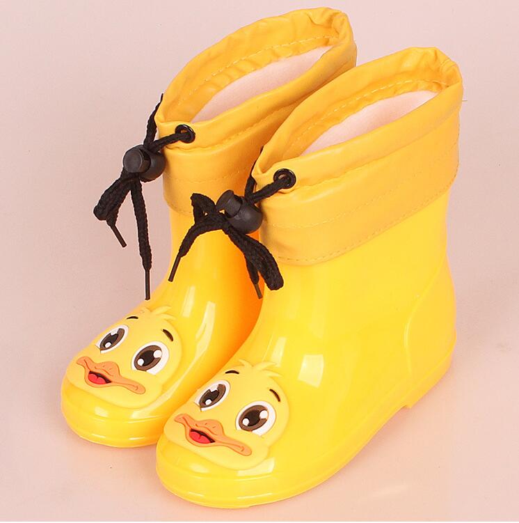 2018New Lente Rubber Laarzen Kinderen Laarzen Voor Meisjes Jongens Kids Cartoon Regenlaarzen Snoep Kleur Antislip Regenlaars Waterdichte Schoenen: yellow 2 / 11