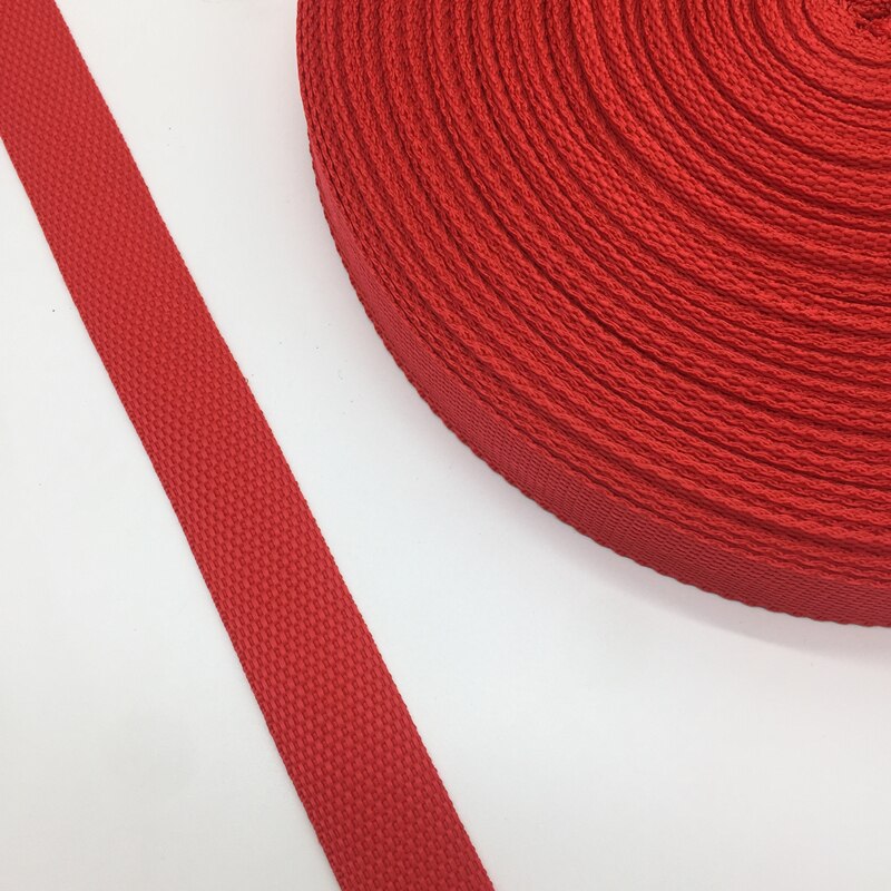 Sangle en Nylon pour sac à dos, 5 Yards, 1 pouce (25mm), accessoires de couture, ceinture: Red
