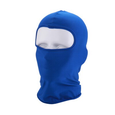 Motorrad Gesicht Masken Motorrad Kopfbedeckungen Volle Gesicht Maske Sommer Atmungsaktiv Motorrad Sonne-schutz Sturmhaube: Saphir Blau