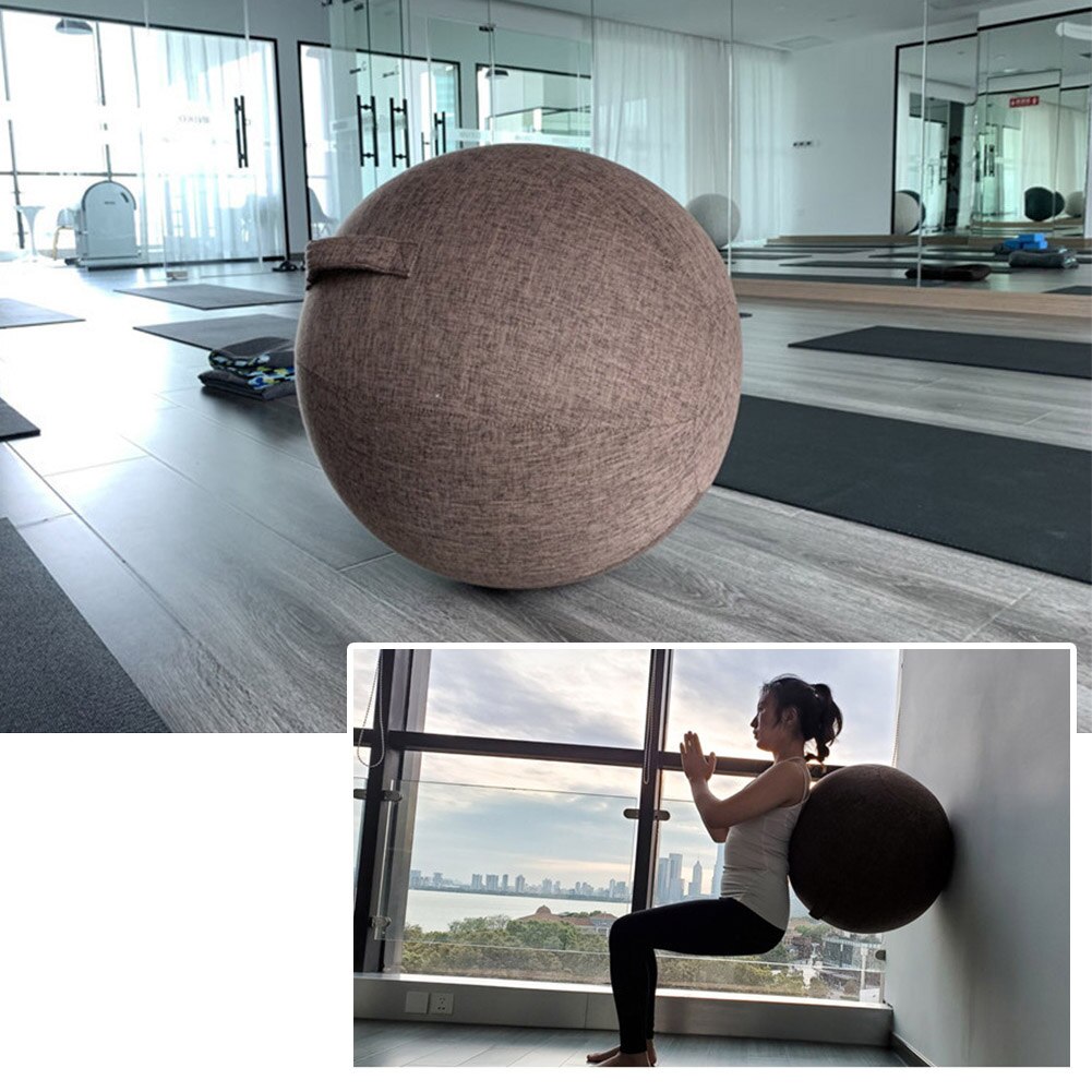 Hochwertige schutzhülle für yogabälle, inklusive bodenring, für balancebälle im fitnessstudio und zubehör für yoga- und fitnessübungen