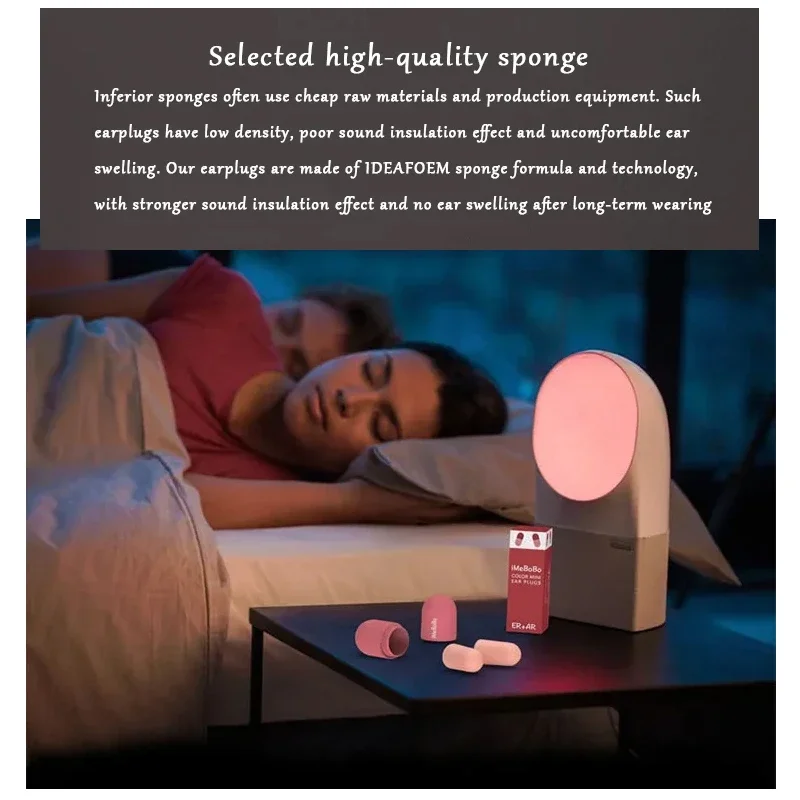 Geluiddichte Slapen Oordoppen Oordopjes Voor Slaap Speciale Mute Zachte Trage Rebound Student Anti-geluidsbescherming Anti Ronco Oordopje