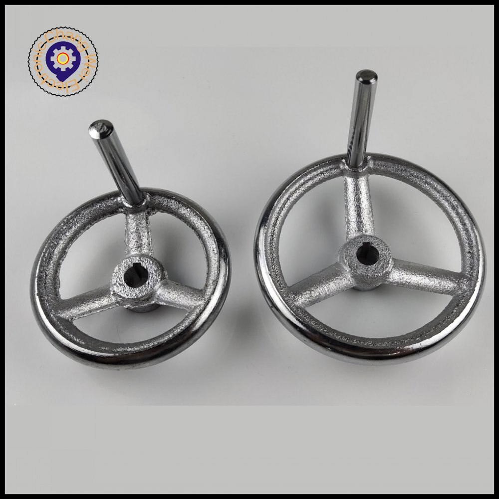 Metal handwheel milling machine CNC lathe 3D printer spoke handwheel wavy wheel bakelite three-wheel handwheel cast iron chrome