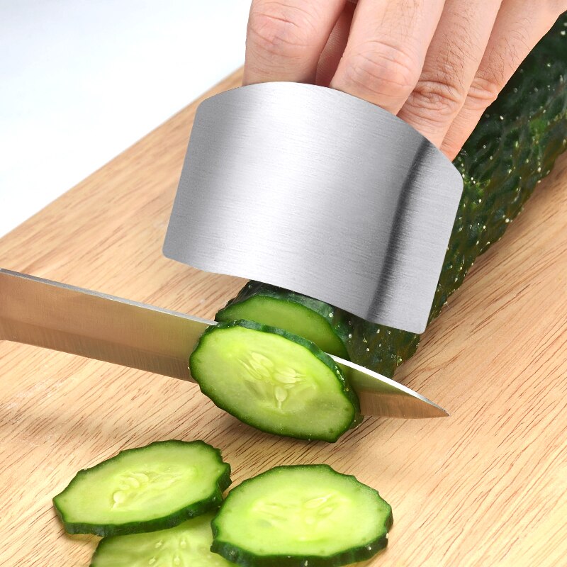 Stainless Steel Hand Protector Finger Cut Vegetable Protector Vegetable Cutter Safe Cooking Tool Kitchen Gadget Finger Protector