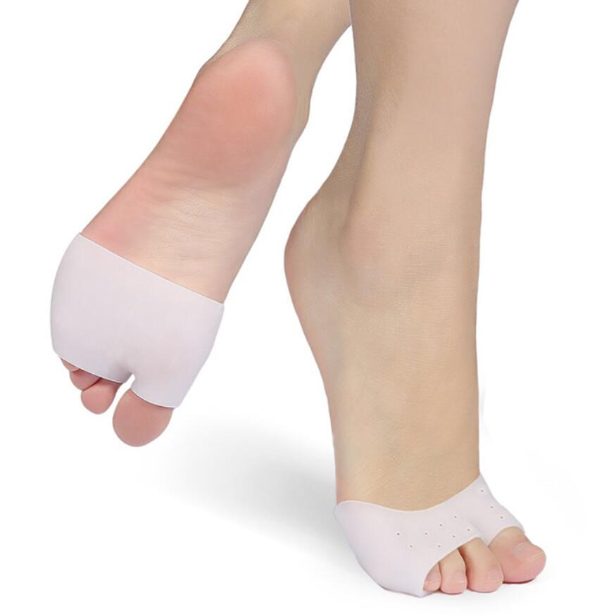 Luva de silicone para proteção dos pés, protetor de dedos dos pés, salto alto, proteção para hálux valgus em gel, almofada para massagem dos pés, ferramenta de cuidados com os pés, 1 par