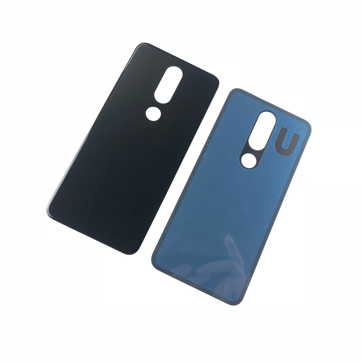 Para Nokia X5 5,1 Plus, TA-1102, TA-1105, TA-1108, TA-1109, TA-1112, TA-1120, carcasa de cristal, cubierta trasera de batería + adhesivo