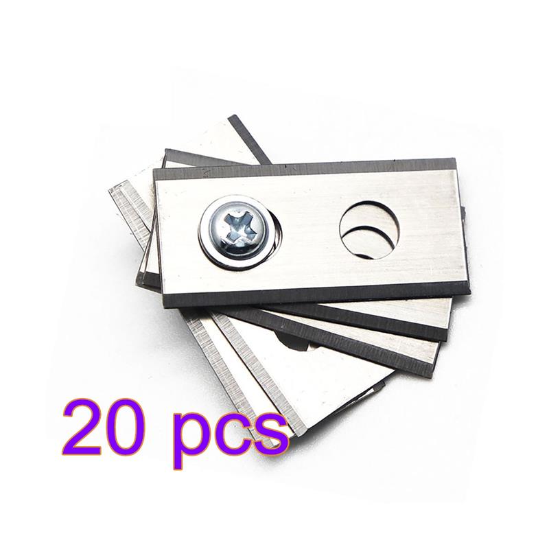 30X Titanium Coated Robot Mower Replacement Blades for ROBOT LAWN MOWER: 20 pcs Silver