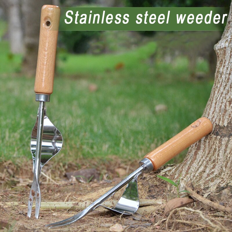 Deshierbe de mano de acero inoxidable, desbrozadora, extractor de excavación, cabezal bifurcado, deshierbe pala, herramientas de recorte de jardinería, M25