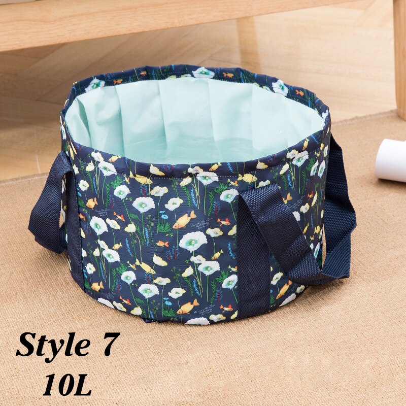 Składana umywalka podróżna umywalka kempingowa wiadro wędkarstwo składana umywalka kąpiel stóp zlew koszyk na pranie Spa kąpiel stóp wiadro do kąpieli: Styke 7