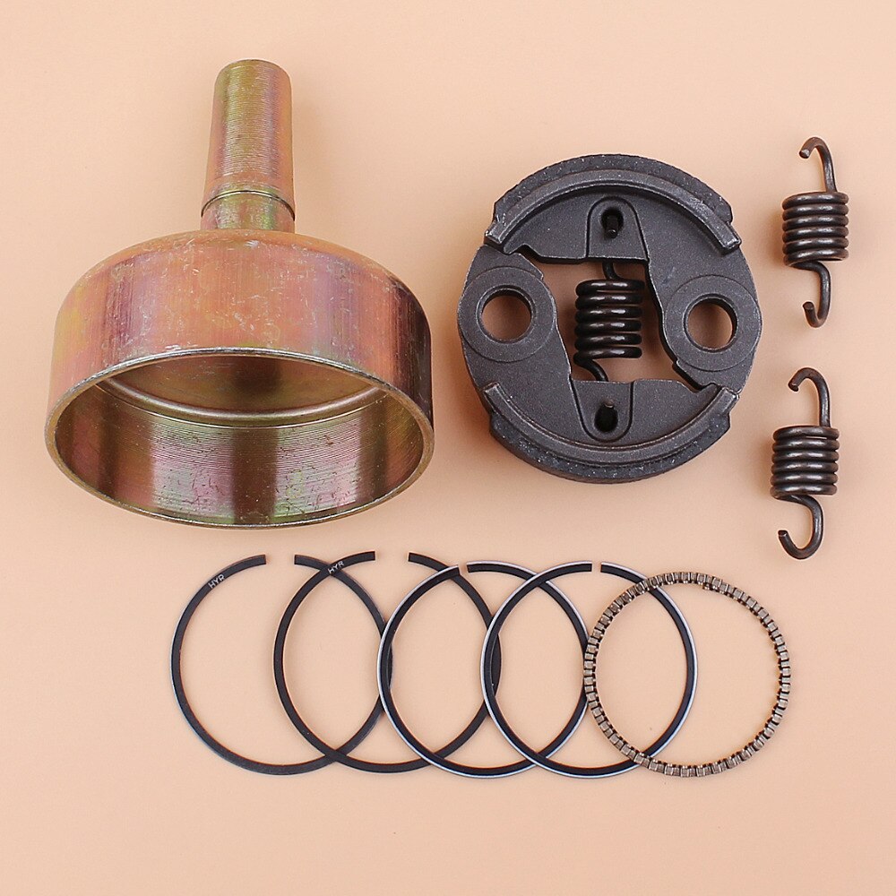 7 Tanden 7 T Clutch Drum Bell Pinion Lente & Zuigerveren Kit Voor Honda GX25 GX25N GX25NT GX25T HHT25S motor 4 Takt Trimmer