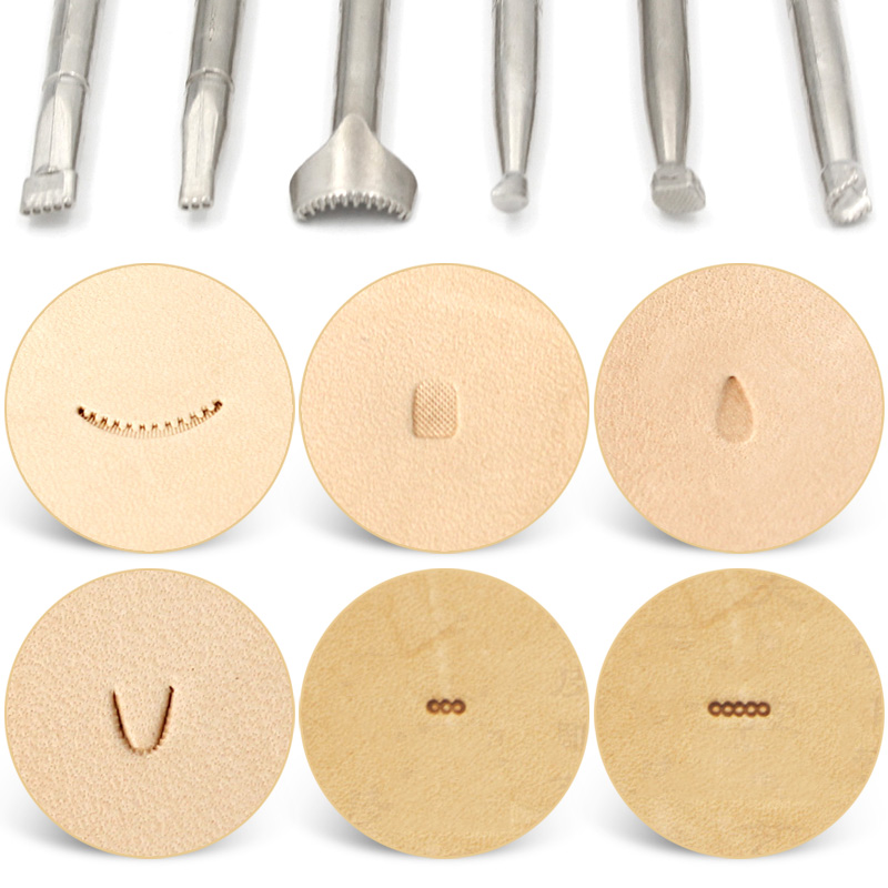Leather Different Shape Stamp Punch Set Saddle Making Tools for Leather Craft Working Moon Flower Butteryfly Shape Stamping Kit